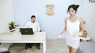 My Employee Messed Up, So I Correct Her with Cock! 😡