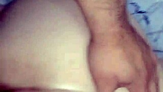 Secretary bends over for office task