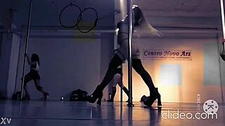 Doctora Dances Sexy on Pole, Showing Her Ass!