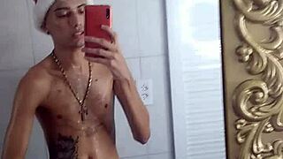 Intriguing moments of brazilian tattoo during christmas eve.