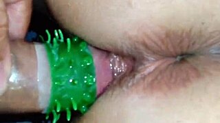 Secretary bends over for office task