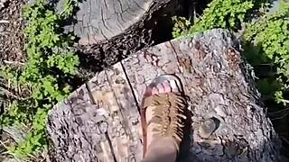 Kat Marie says, 'Watch me masturbate in public with my big tits out'