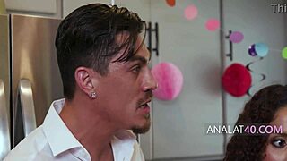 Birthday STEP FAMILY BUM RUSH with banging and anal