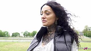 German Scout - First Experience Mia Roux Pickup Casting