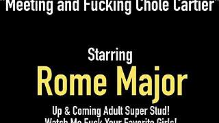 Black knight rome major cums on inked chloe cartier's tits