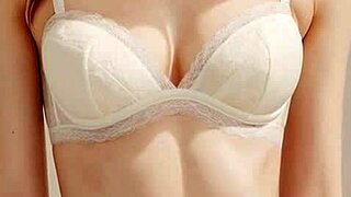 girls in flowery underwear pose with cute charm. their sexy vibe fills the room.