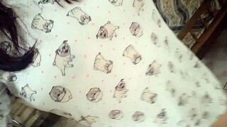 Hey, daring housewife, why no panties under that skirt at boss’s house?