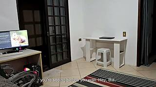 Blonde Dancer Bent Over for Boss's Interview Sex, Natural Tits Exposed in Blackmail Scene