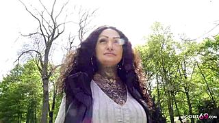 German Scout - First Experience Mia Roux Pickup Casting