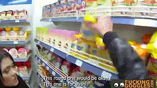 Gorgeous Petite 18+ Russian Brunette Delivers Horny Blowjob Cumshot