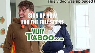 Wet Thanksgiving Party Turns into Taboo Lustful Feast