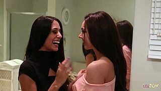 Cute Indian Girl Can't Resist Her Girlfriend's Body and Dives In.