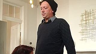 Sneaky Perv Films Beautiful Woman Sucking His Fat Cock