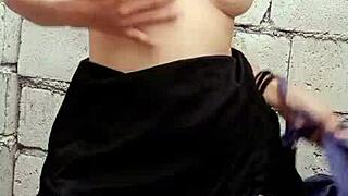 Sexy Pinay Teen 18+ Teases with Dildo at Construction Site