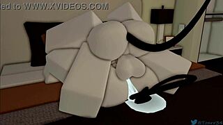 Subtle ass and big tits tease with monster cock