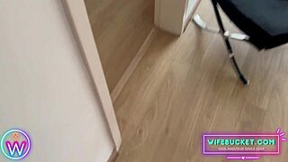 Amateur MILF caught by WifeBucket, banging her hubby in parents’ bedroom voyeur style.