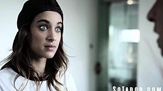 Uma Jade's ignorant guy tries turning lesbian stepsis straight, huh?