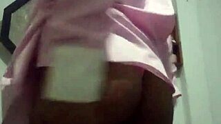 Ebony wife dances seductively for lover to fill her with cum on marital bed