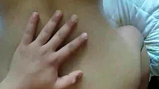 moaning with pleasure, i love fucking her shaved pussy