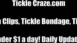 Extreme lezdom tickle bondage got me all worked up, can't even think str8 right now!