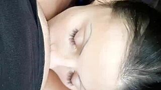 licking brunette pussy in the forest till i climax