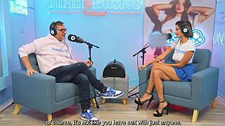 Latina Gigidamessco's wet pussy addiction to fuckmachine vibrations on podcast