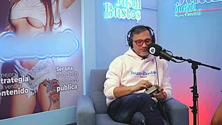 Latina Gigidamessco's wet pussy addiction to fuckmachine vibrations on podcast