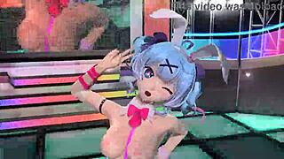 Hatsune Miku VOCALOID in Love Project DIVA nude mod full nude bunny costume