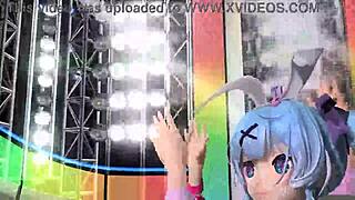 Hatsune Miku VOCALOID in Love Project DIVA nude mod full nude bunny costume