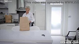 unplanned threesome with latina in stockings and blonde maid 😏