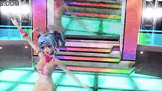 Hatsune Miku VOCALOID in Love Project DIVA nude mod full nude bunny costume