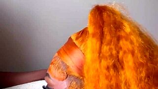 Ebony amateur sucks big black cock