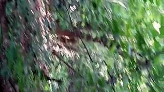 licking brunette pussy in the forest till i climax