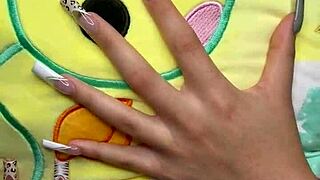 hot school girl babysitter teases older daddy to cum