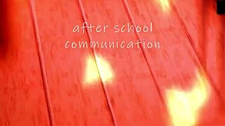 Komi san blowjob with big tits and horny cock sucking leading to cumshot