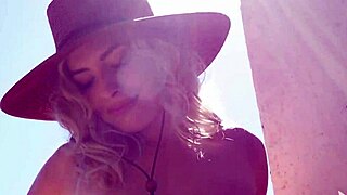 Tiny Canadian Milf Blonde Katie Jean in Hot Outdoor Softcore Scene