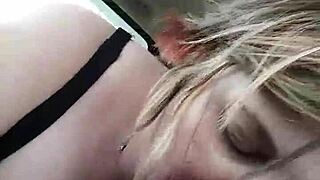 Oh Wow, BBW Wife Liz Giving Blowjob On Roadside!