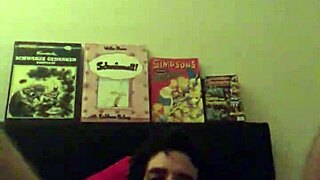 Intimate solo session on the bed