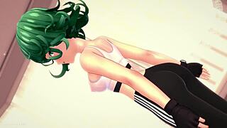 Stunning Tatzumaki craves wild fucking in her hentai 3D room