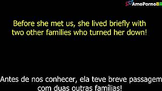 Yo, check the real bathroom convo with this Brazilian teen's wild anal story subtitled!