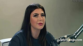 Brunette with Big Ass Fingers Herself in Solo Casting Interview for Hardcore Porn Scene