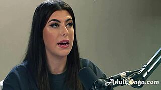 Brunette with Big Ass Fingers Herself in Solo Casting Interview for Hardcore Porn Scene