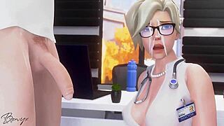 Mercy Blowjob With Intense Sucking Action