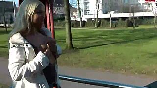 uh, german blonde teen 18+ slut stripin naked in public, damn