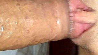 blonde babe shy love in cute lesbian domination with stockings and moaning