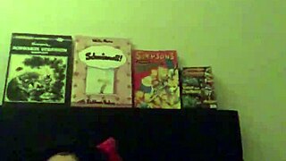 Intimate solo session on the bed