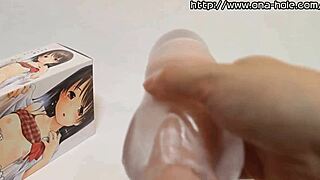 Feeling the tight squeeze from Hinase's toy.