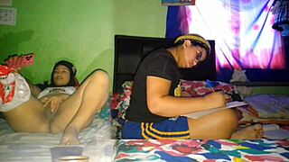 I Masturbate While Stepsister Does Homework