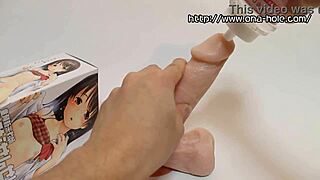 Feeling the tight squeeze from Hinase's toy.