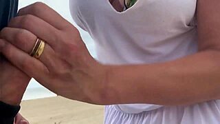 Busty Stranger Milf Makes Me Cum Outdoors in Public